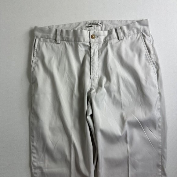 NIKE Golf Flat Front Pants 639779-072 Mens Size 32x30 Light Beige Chino Casual‎ - Picture 3 of 8